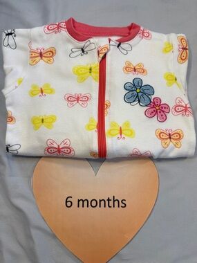 Tuffy - floral Print Baby Onesie/sleeper